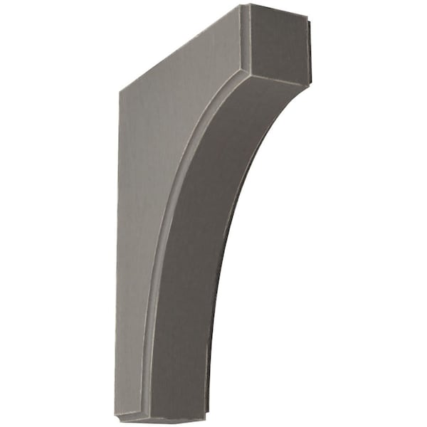 Ekena Millwork 1 3/4"W x 6"D x 8"H Clarksville Wood Vintage Decor Bracket, Reclaimed Grey BKTWD02X06X08CVGY - main